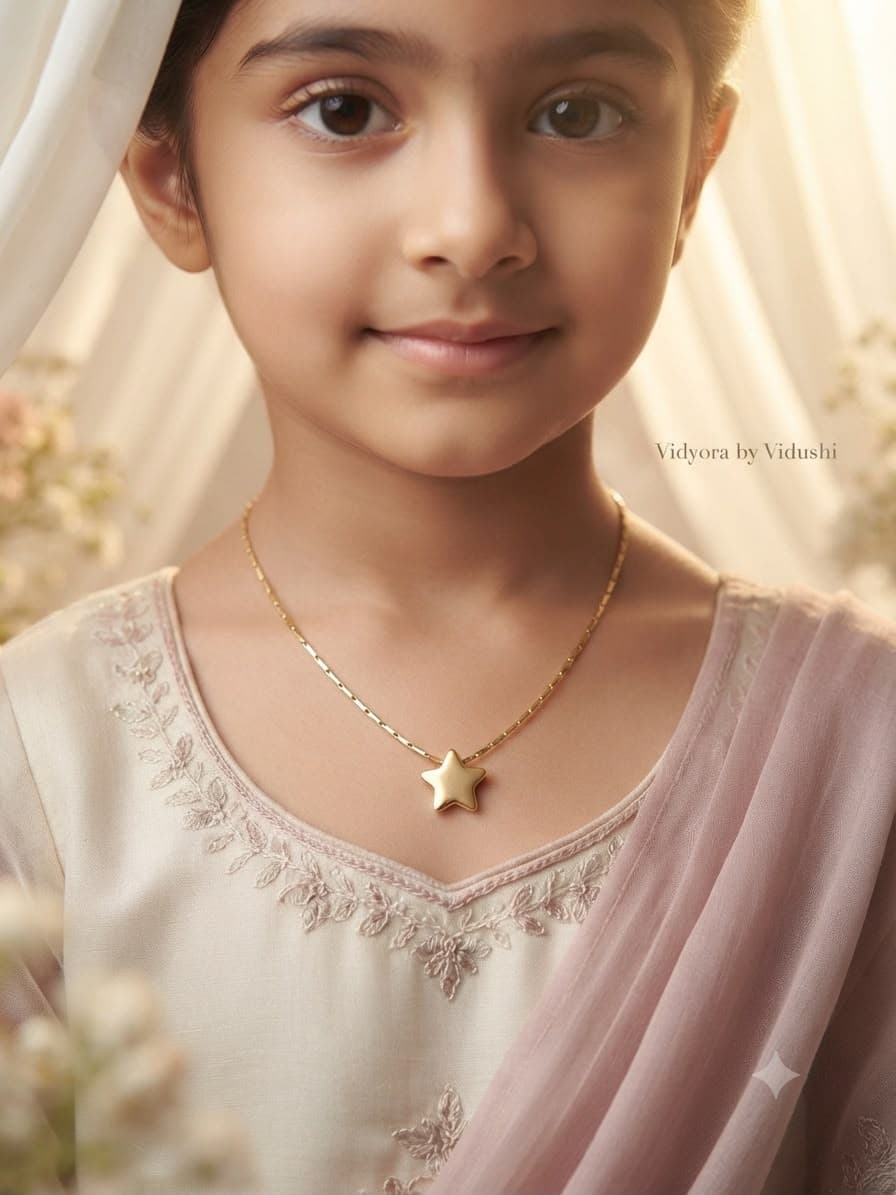 Vidyora Star Pendant Necklace with Chain