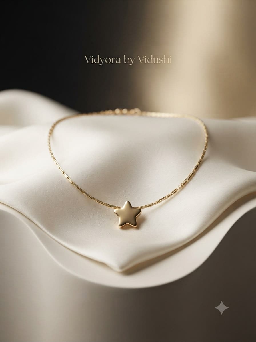 Vidyora Star Pendant Necklace with Chain