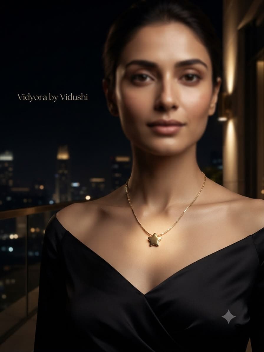 Vidyora Star Pendant Necklace with Chain