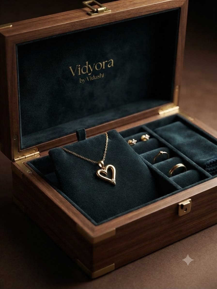 Vidyora Elegance Heart Pendant Necklace